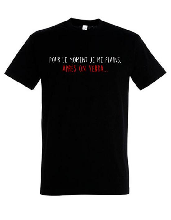 POUR LE MOMENT JE ME PLAINS