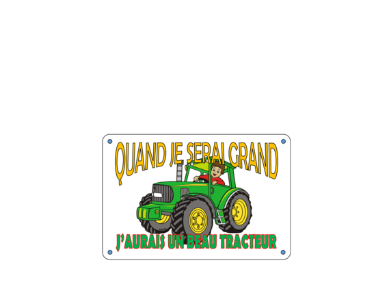 J'AURAI UN TRACTEUR