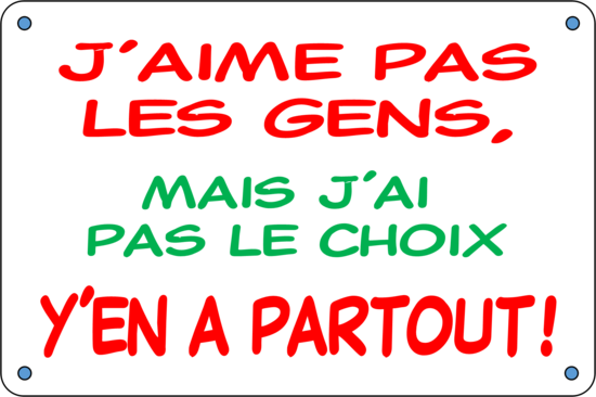 J'AIME PAS LES GENS