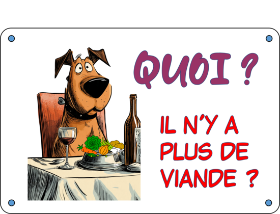 QUOI PLUS DE VIANDE