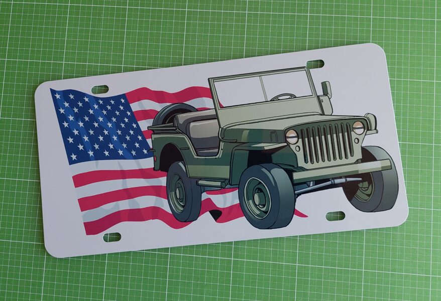 JEEP DRAPEAU