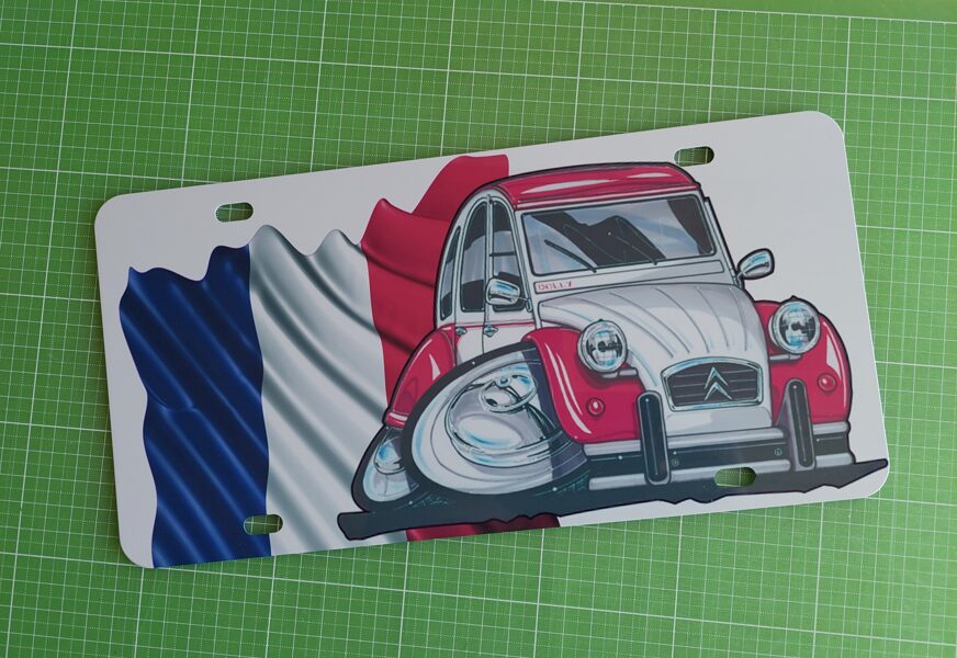 2 CV DRAPEAU